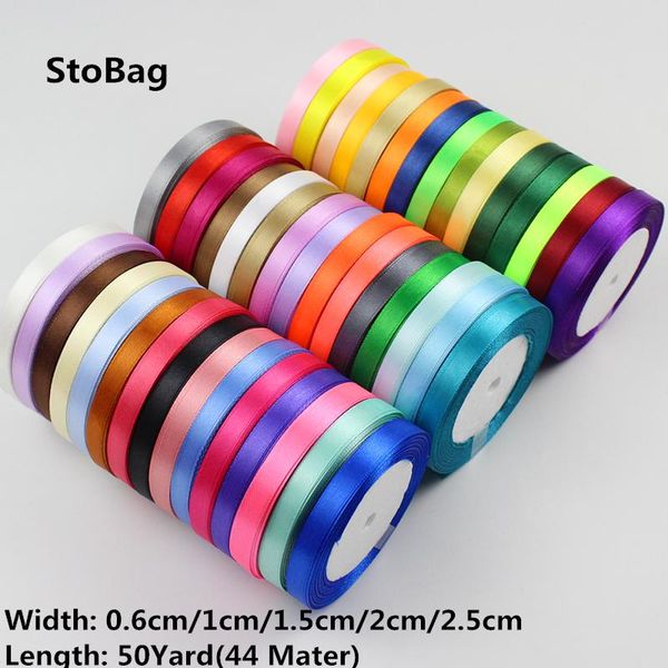 

stobag 50yard 0.6cm/1cm/1.5cm/2cm/2.5cm gift packing ribbon wedding birthday diy handmade cake decoration baby shower favor party