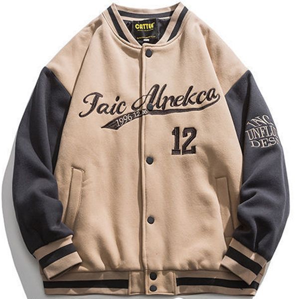 

men's jackets japanese jacket embroidered baseball, hip hop and harajuku male, , loose, vintage, couple, pilot, autumn, kko4, Black;brown