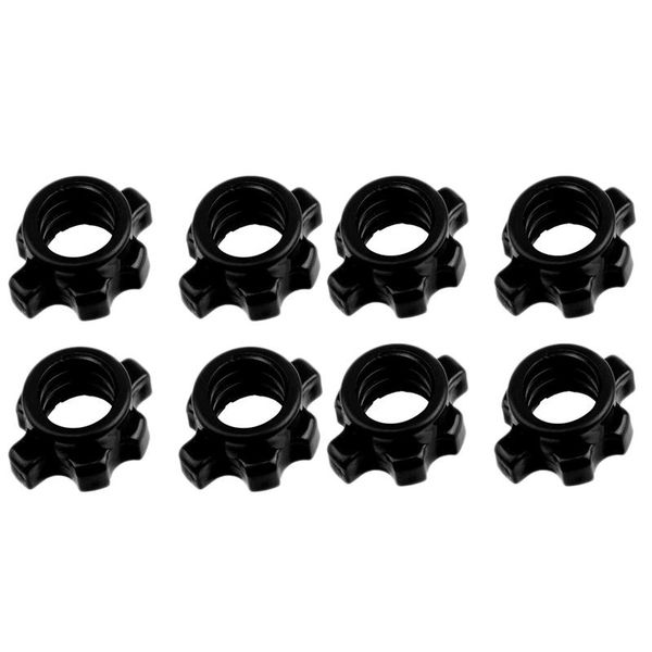 

accessories 8pcs dumbbell bar nut anti-slip spinlock collars screw clamps for dumbell weight lifting fitness equipments
