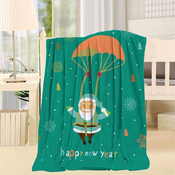 

christmas card and santa blanket super soft and warmth comfortable lightweight plush sofa bed sofa and living room