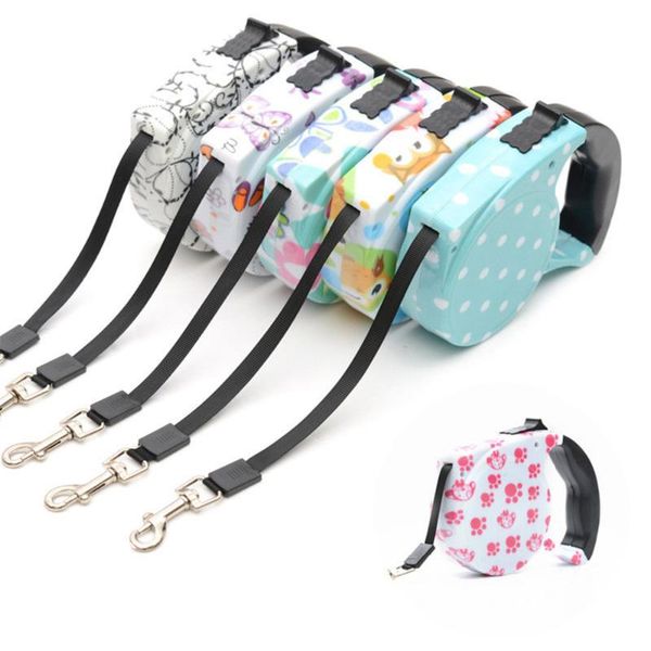 

dog collars & leashes leash automatic retractable 5m extending long pet dogs accessories supplies petshop for running lead rope leads pets p