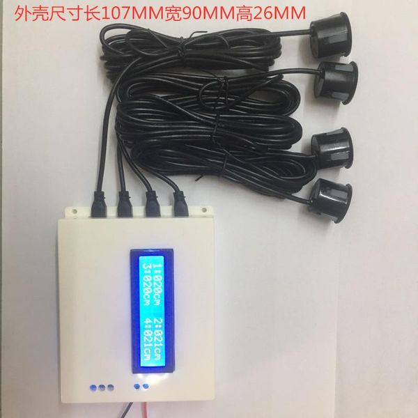 

smart home control ultrasonic sensor ranging module 1 drag 4 multi-angle and wide-range unmanned vehicle obstacle avoidance waterproof rever