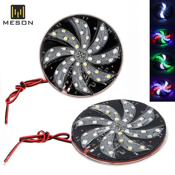 

interior&external lights 2x car styling auto 40led round decorate light strobe flashing warning turn waterproof lightbar road safety beacon