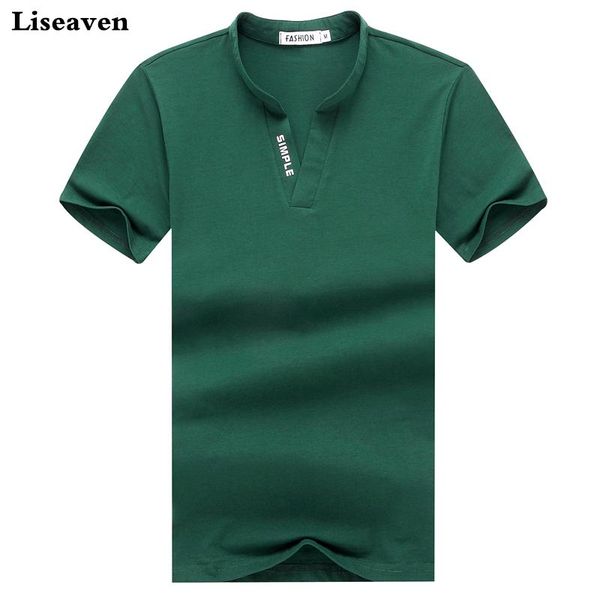 

men's t-shirts liseaven t-shirt summer t shirts casual shirt short sleeve solid color cotton tshirts male, White;black