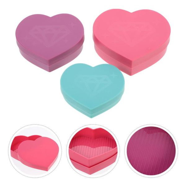 

car organizer 1 set diamond painting heart shaped box tool drilling pens