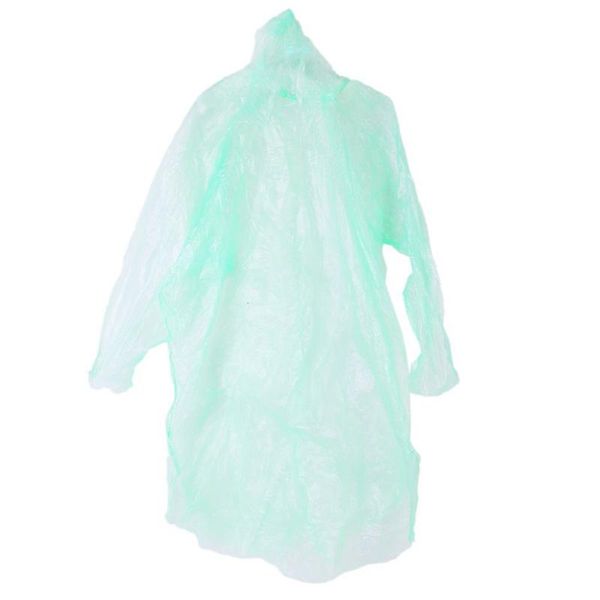 

raincoats 10pcs portable disposable for outdoor travel (random color)