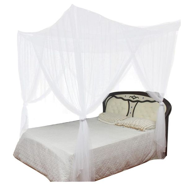 

mosquito net 4 corner kids sleeping bed protective washable polyester anti-mosquito square shape home hanging summer mesh portable