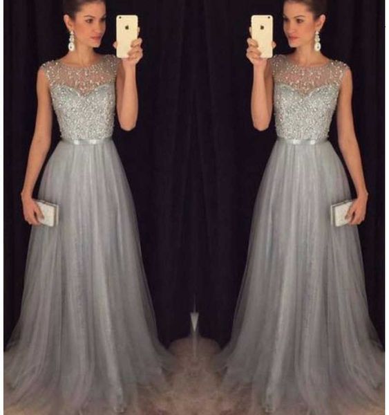 

luxury party evening dress women's chiffon sleevels sequin drs, Black