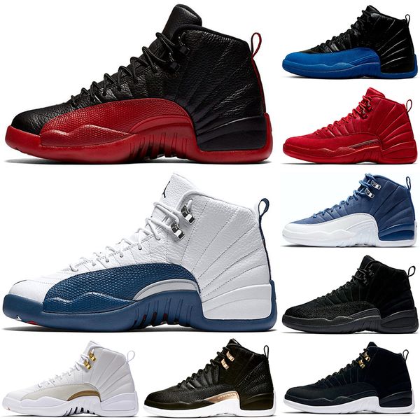 

classic basketball shoes jumpman 12s for men dark concord alternate indigo game royal ovo white reptile reverse taxi university gold trainer