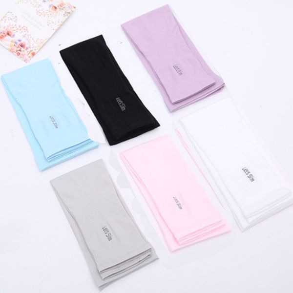 

ice silk sleeves summer for men and women to block ultraviolet ray ice silk arm sleeve driver sunscreen gloves