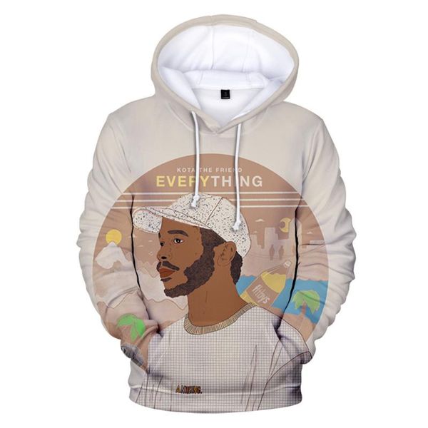 

print kota the friend hoodies harajuku streetwear funny hooded sweatshirts men women fashion casual pullover clothes men's, Black