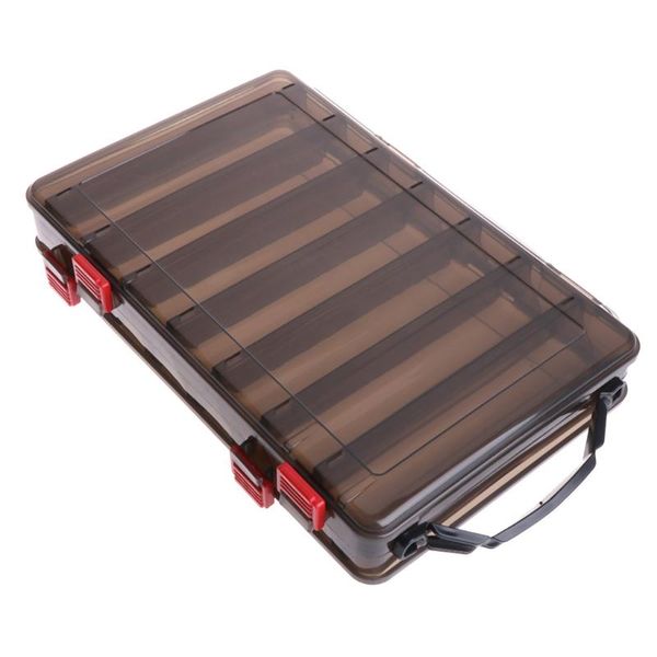 

fishing box bait lure hook storage double side v shaped tackle 14 compartments m5tc accessories