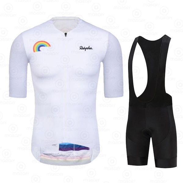 

racing sets 2021 summer cycling jersey bib shorts bike uniform suits clothing ropa ciclismo clothes kit raphaful, Black;blue