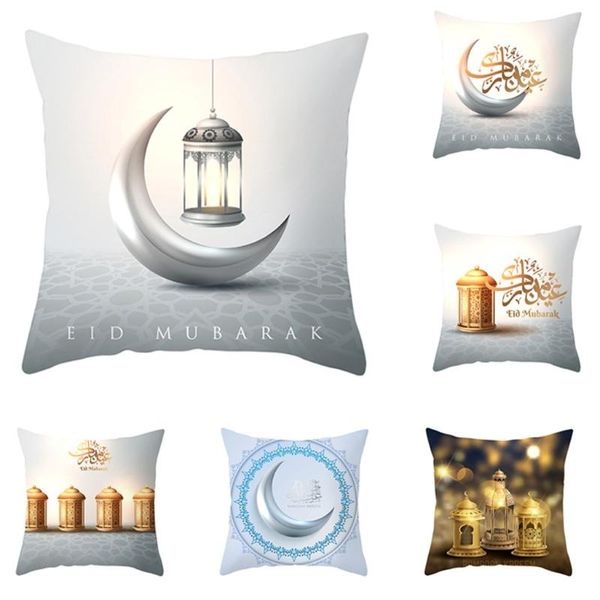 

festival traditional pillowcases eid mubarak ramadan sofa throw cushion bolster cover islam decoration pillow case