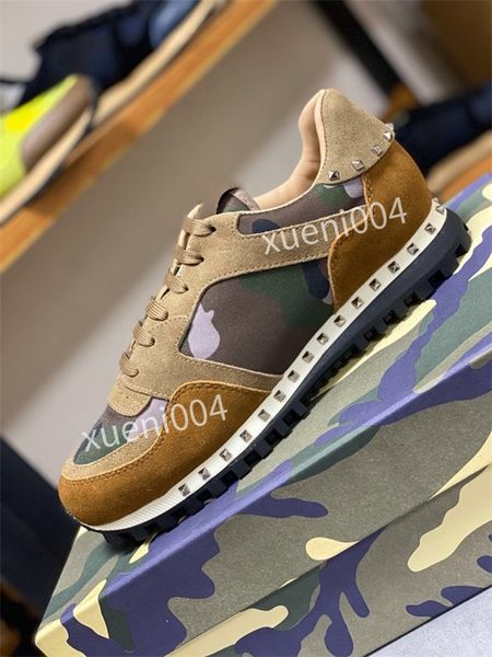

2022 boots designers sports shoes mens shoe valentinoes cloth and leather itertwined fashion leisure preferredn 39-45, Black