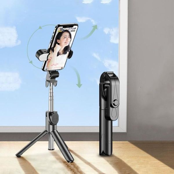 

selfie monopods bluetooth stick wireless remote 360 degrees rotation self-timer tripod mini portable for cameras phone