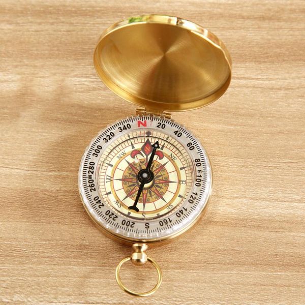 

outdoor gadgets g50 pure compass clamshell travel cycling multifunctional metal souvenir night lights pocket watch type compbum