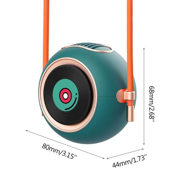 

electric fans usb mini bladeless fan hanging neck portable 2 grade wind handsr9cd