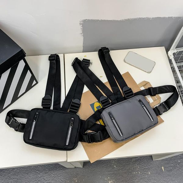 

waist bags small outdoor strap vest chest rig reflective women men sports nylon packs with adjustable shoulder