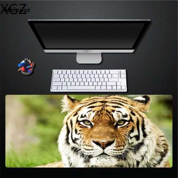 

mouse pads & wrist rests xgz forest tiger animal pad gameplay comfortable special desk large 40x90mm 30x80mm lock-edge mat for csgo dota2 xx