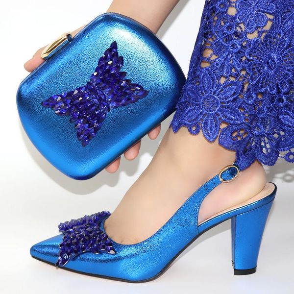 

nigerian style elegant spike heels ladies shoes and bag set for evening party sandals size 38-42 dress, Black