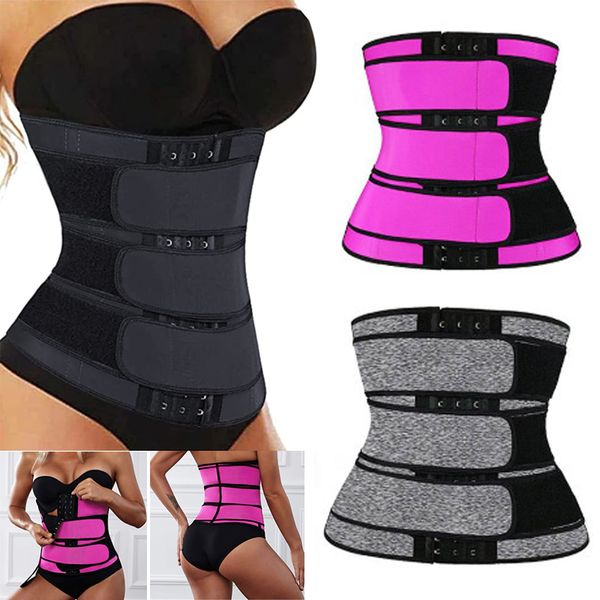 Treinador da cintura Mulheres ajustáveis ​​shapewear espartilho cintura cinzas fajas shaper shaper susta o controle da barriga