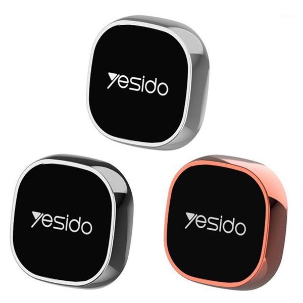 

mini magnetic car mount phone holder for gps metal round magnet stand1