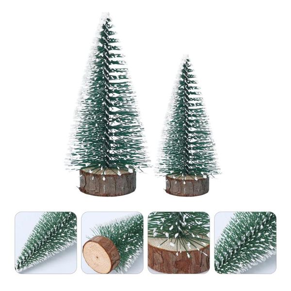 

christmas decorations 6pcs mini tree stick white cedar desksmall