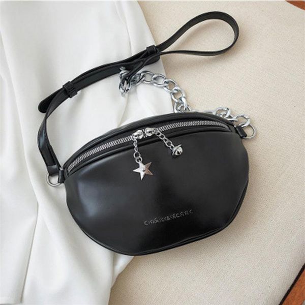 

waist bags ladies pu leather zipper bag fashion shoulder chest pack girl crossbody casual women belt waterproof fanny