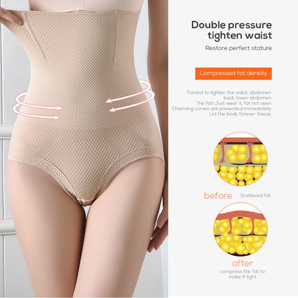 

seamless high waist hip raise lace women shapewear ultra-thin breathable slimming fat burning body shaper pants, Black;white