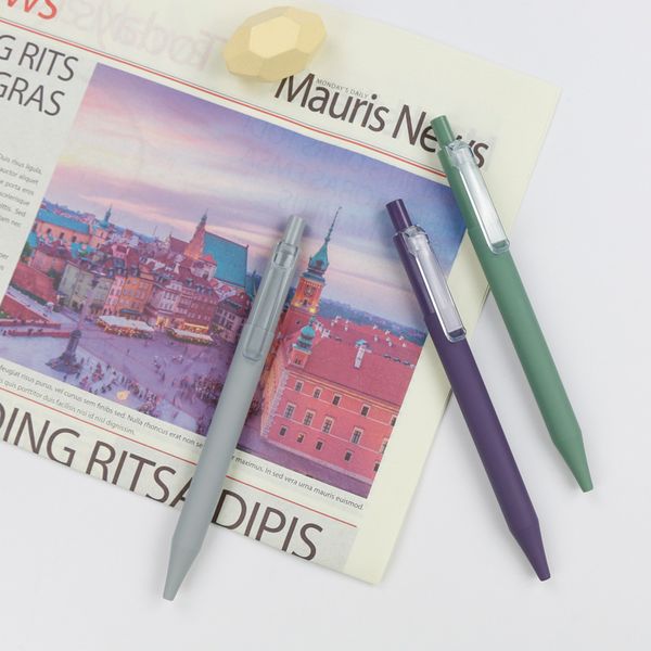 

neutral morandi pen ps printing ball point busins signing prs office el, Blue;orange