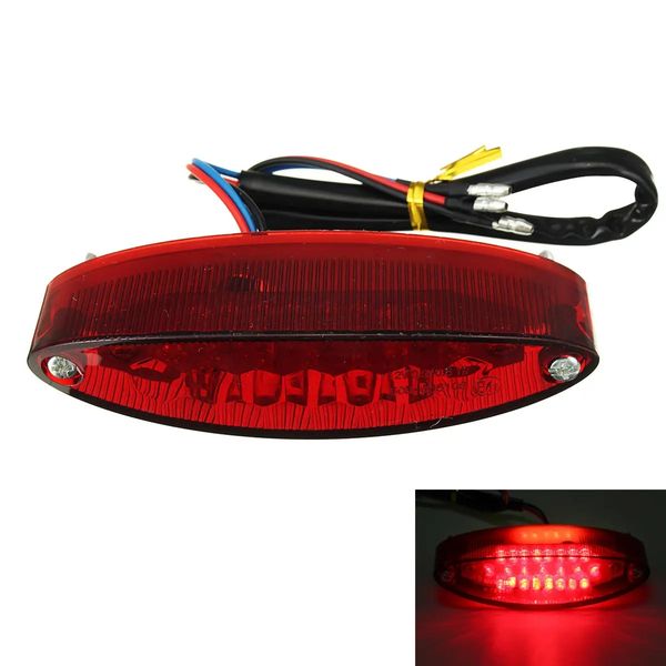 12V motocicleta 28 LED traseira traseira linha da cauda da cauda lâmpada vermelha universal