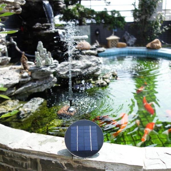 

separating solar powered water fountain 9v 1.5w for aquarium garden pond pool decor decorations