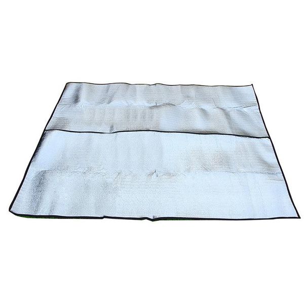 

outdoor pads 200*200*0.25cm camping mat air mattress picnic blanket aluminum foil mats double side dampproof