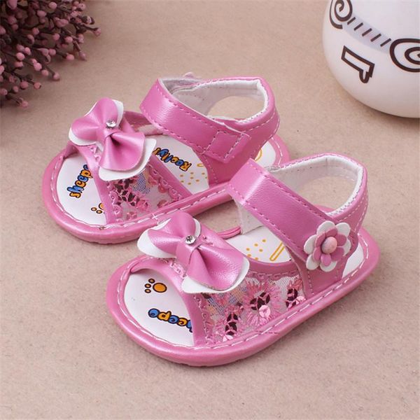 

lovely bow princess sandals pu leather baby moccasins born child kids summer girls sneakers infant shoes 162, Black;red