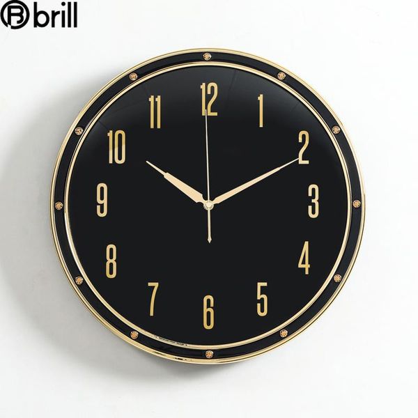 

wall clocks nordic luxury clock modern design large home decoration creative gold silent decor living room