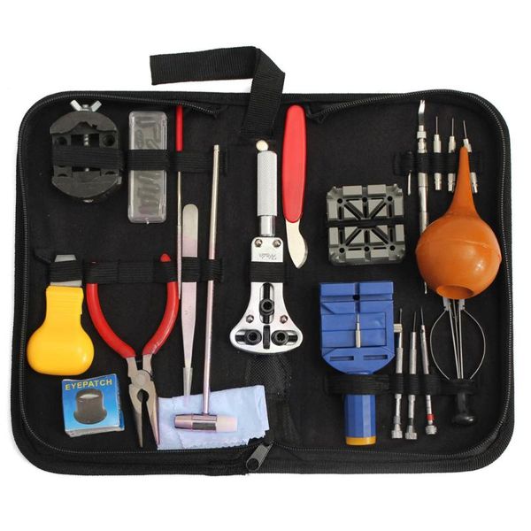 

repair tools & kits 23 pcs watch tool kit strap holder link pin remover hammer spring bar removal adjustment