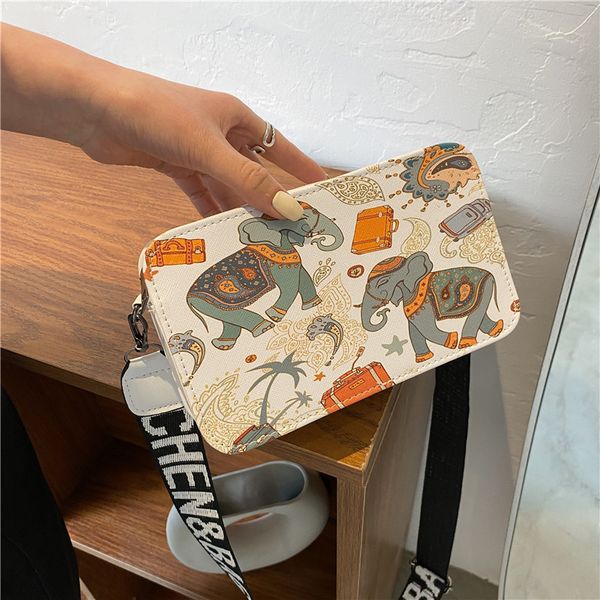 

pu same bag red 2021 painted simple and female one-shoulder messenger fashionable net small paragraph square new fema hpbcn