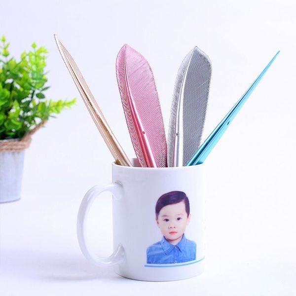 

gel pens retro writing quill pen exquisite black feather outlook design birthday gift for children girls women