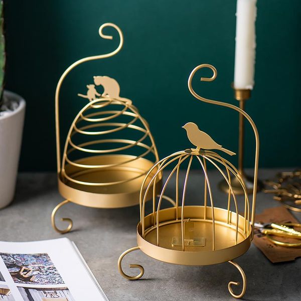 

fragrance lamps nordic round bird cat shape gold iron art incense sticks burner holder plate for candle coil home decor