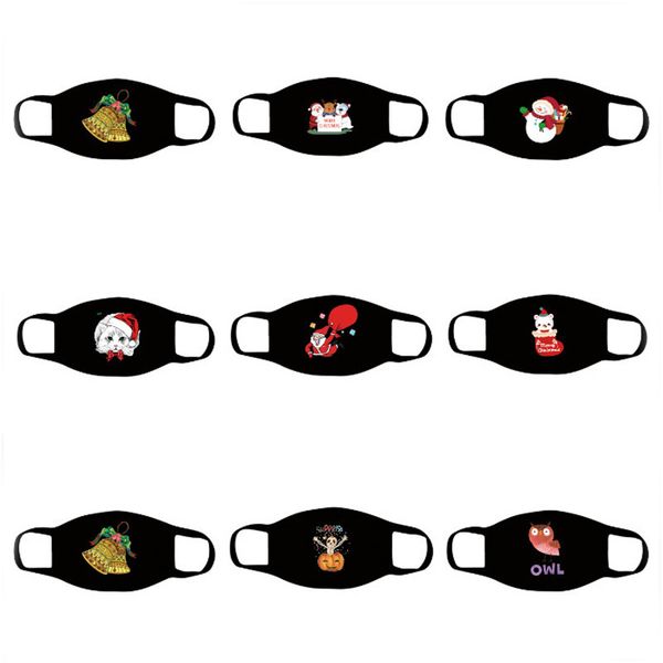 

santa mask claus print mask snowman christmas tree party