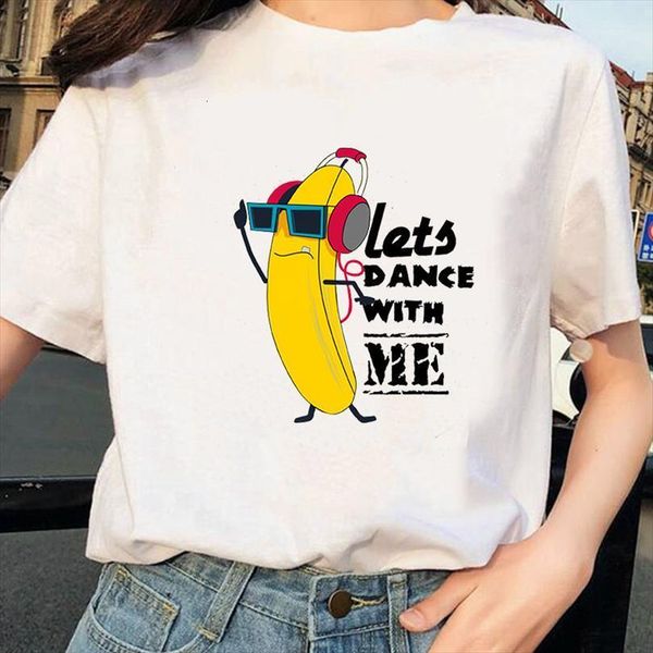 

plus size s 2xl men mens t shirt banana print harajuku spoof personality loose tee funny short sleeve, White;black
