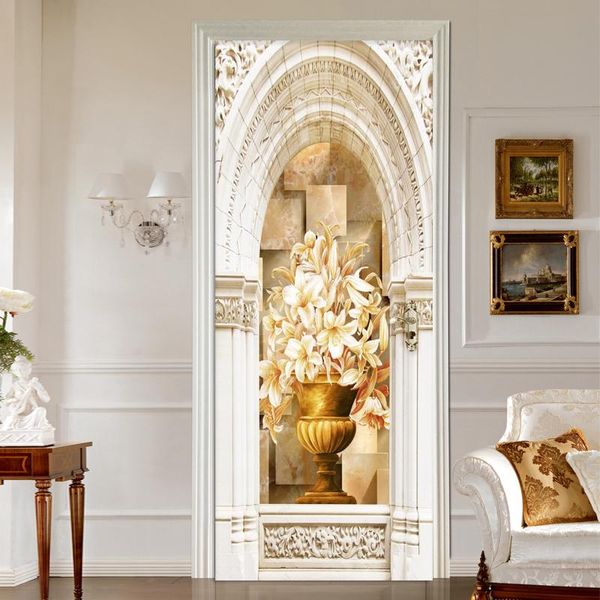 

wallpapers 3d stereo roman column vase po mural wallpaper living room el bedroom luxury decor door sticker pvc self adhesive stickers
