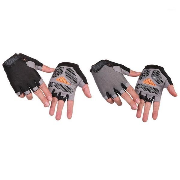 

cycling mtb road riding gloves gym fitness sports bike half finger1, Black