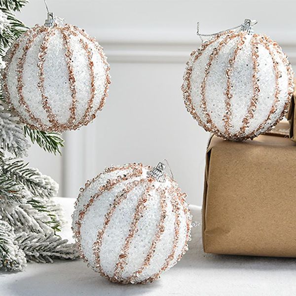 

christmas decorations xmas decoration accessories home tree colorful balls 8cm hanging ornaments year festival dress up ball