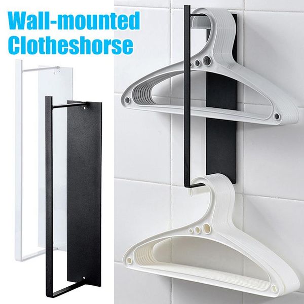 

hangers & racks punch-hanger storage rack wall-mounted household balcony organizer shelf dtt88