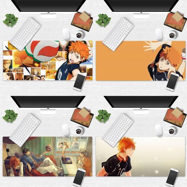 

mouse pads & wrist rests haikyuu anime volleyball gamer play mats mousepad desk table gaming office work large pad non-slip lapcushion