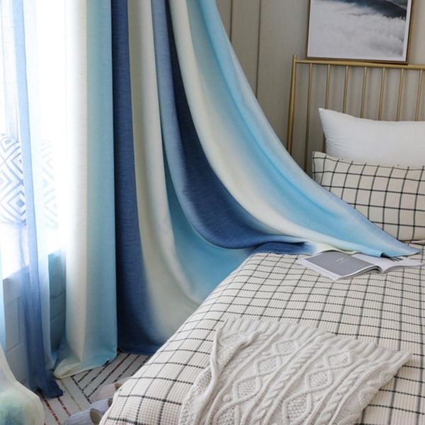 

color stripes high shade curtains for living room bedroom kitchen tulle custom mediterranean style home decor curtain & drapes