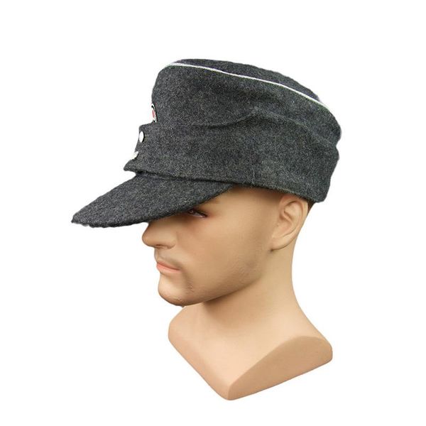 

wide brim hats wwii german lw m43 field cap officer, Blue;gray
