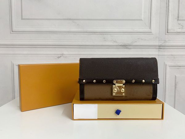 

2021 purses women's wallets hasp zipper bag men female wallet purse fashion card holder pocket long women tote bags with box dustbags h, Red;black